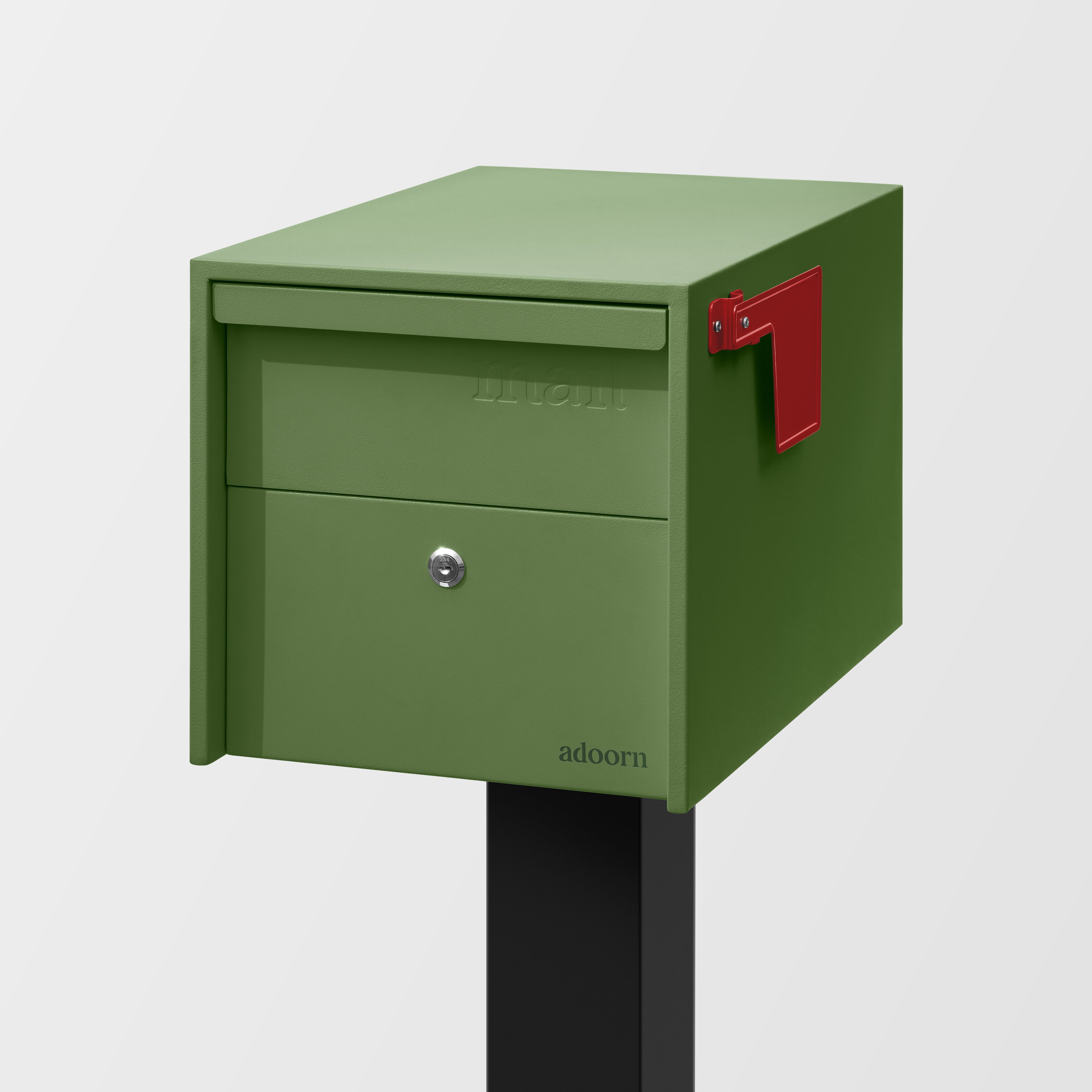 Locking Post Mount Mailbox | Small