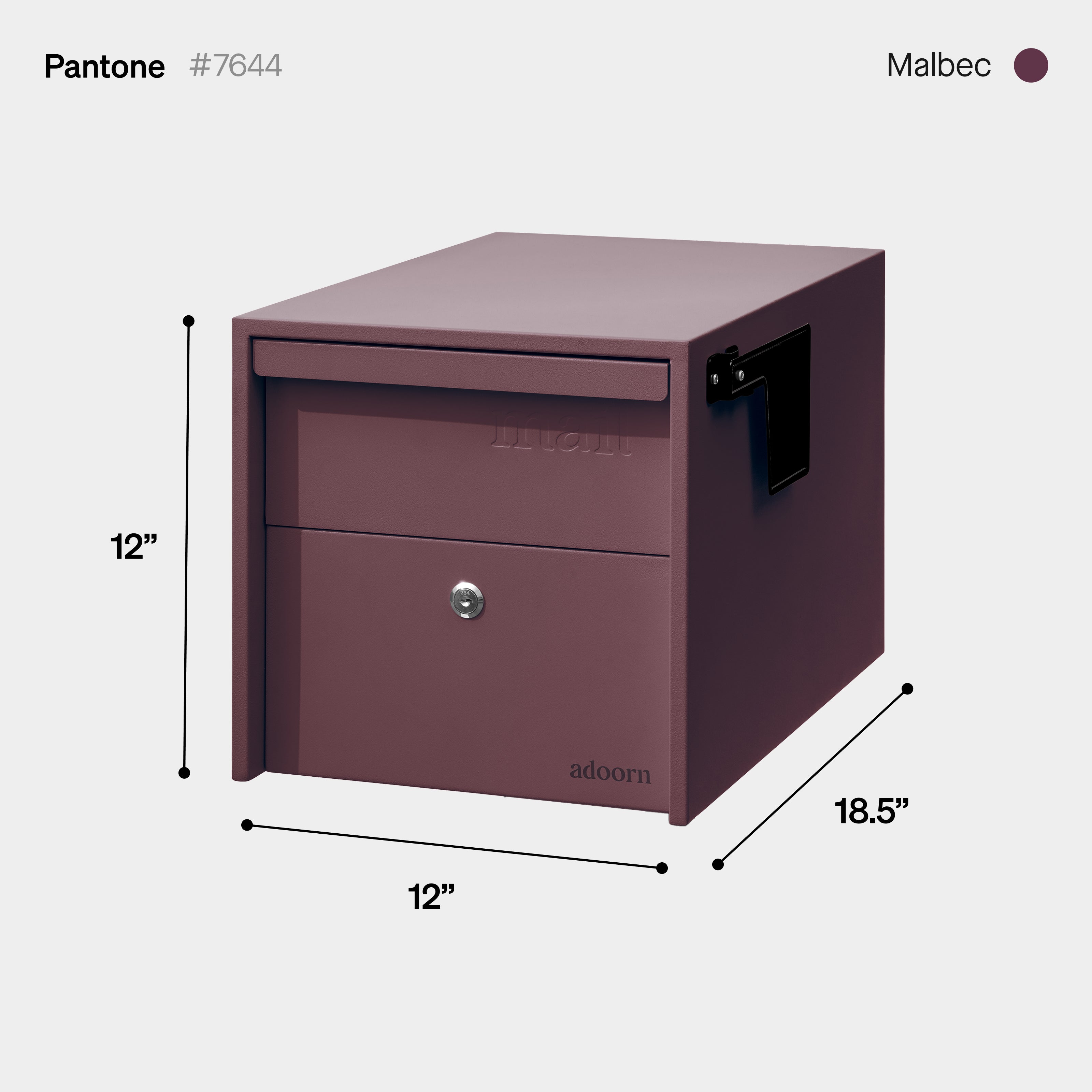 Locking Post Mount Mailbox | Small