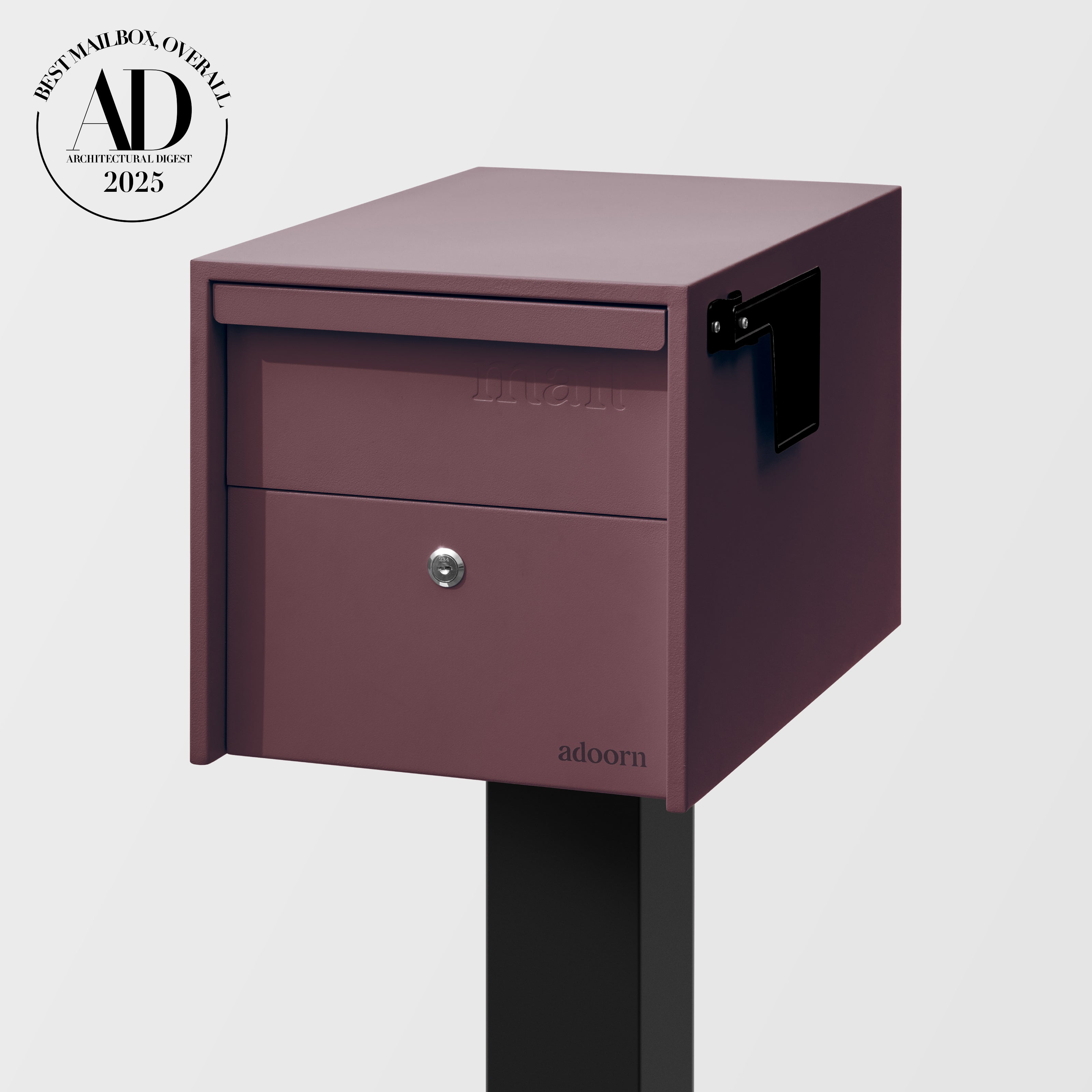 Locking Post Mount Mailbox | Small
