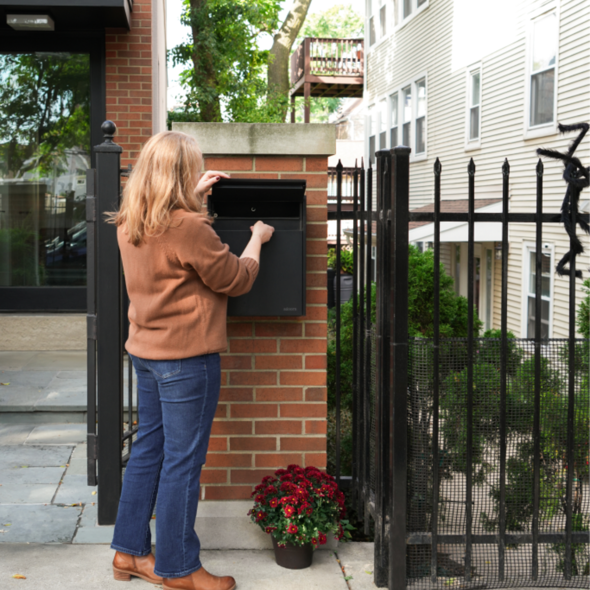 Locking Wall Mount Mailbox | Large lifestyle