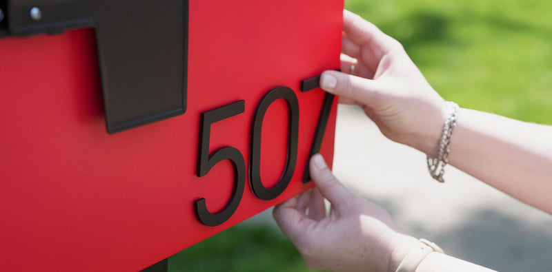 Install your 4" mailbox numbers