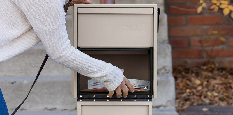 Install your locking post mount mailbox