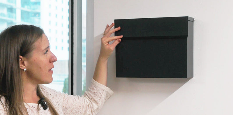 Install your non-locking wall mount mailbox