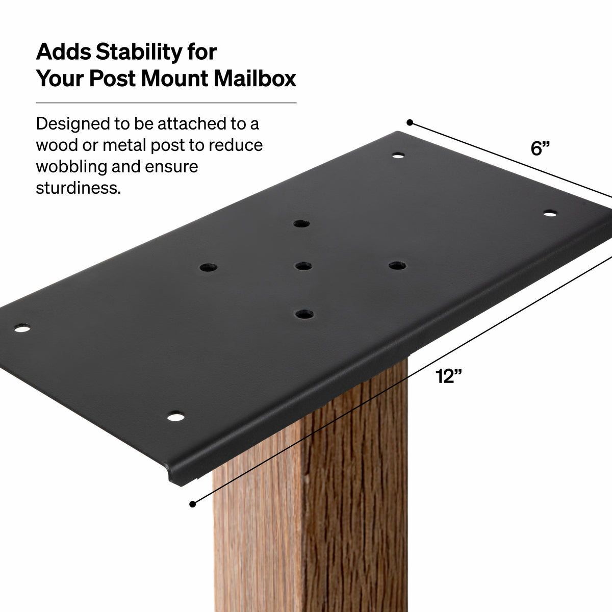 Surface Mount Plate for Mailbox Posts | Adoorn