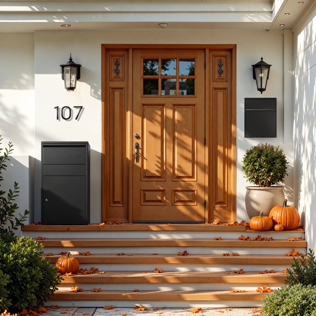 Porch Perfect Bundle in a Halloween front porch setting